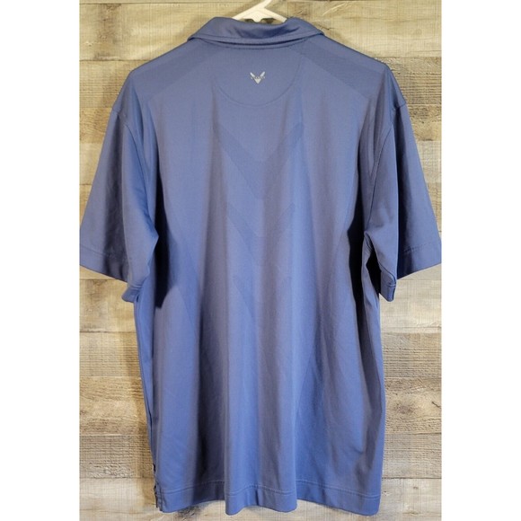 Callaway Shirt Mens LRG Golf X Series Blue Short Sleeve Polo Activewear - Picture 7 of 14